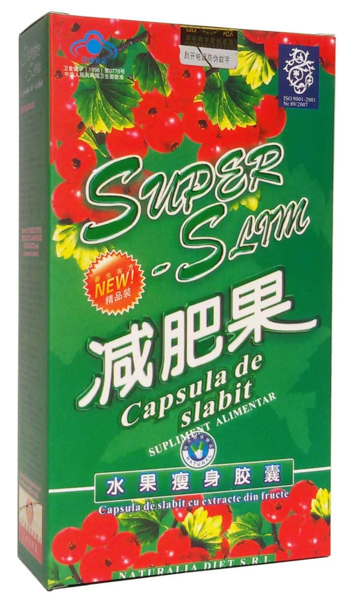SuperSlim capsule de slăbit, 30 capsule, China