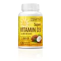 Super Vitamina D3 2000UI, Pachet 120 + 30 capsule, Zenyth