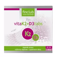 VitaK2+D3tabs, Vitamina D3+ K2, Finclub, 60 tablete
