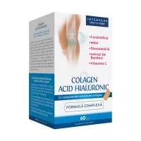 Colagen si Acid Hialuronic Formula Complexa, Interherb, 60 comprimate