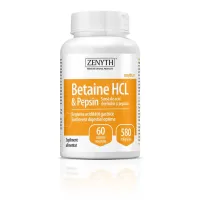 Betaine HCL si Pepsin, 60 capsule, Zenyth