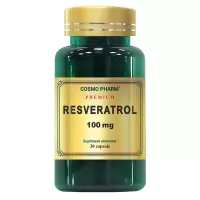 Resveratrol 100 mg Premium, 30 capsule, Cosmopharm