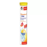 Vitamina C + Zinc, Doppelherz, 15 comprimate efervescente