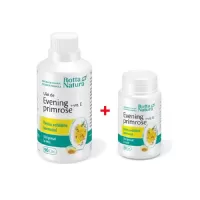 Pachet Evening Primrose + Vitamina E, 90 cps + 30 cps, Rotta Natura