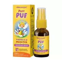 PufyPUF propolis si musetel spray, 20 ml, Dacia Plant