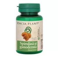 Spirulina si Ganoderma, 60 comprimate, Dacia Plant