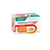 Vitamina D2 naturala 1000 U.I, 30 capsule, Rotta Natura