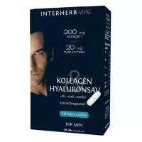 Colagen si Acid Hialuronic pentru Barbati, 30 capsule, Interherb
