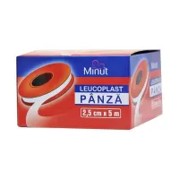 Leucoplast panza, 2,5cm x 5m, Minut