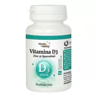Vitamina D3 Zinc si Quercetina (5000UI), Dacia Plant, 30 comprimate