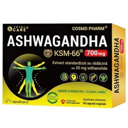 Ashwagandha KSM-66, 700mg, Cosmopharm, 30 capsule