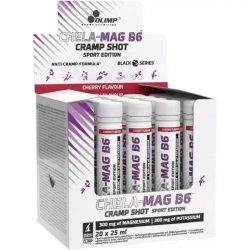 Magneziu lichid - Olimp Sport Nutrition, Chela Mag B6 cramp shot, 20 fiole - cirese