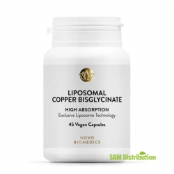 Cupru Bisglicinat Lipozomal, Novo Biomedics, 45 capsule