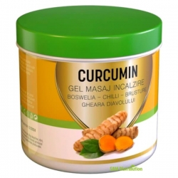 Gel de masaj cu efect de incalzire Curcumin, Praemium, 275 ml