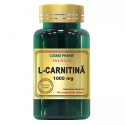 L-carnitina 1000 mg Premium, Cosmopharm, 60 tablete