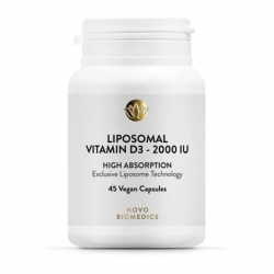 Vitamina D3 Lipozomala 2000 UI, 45 capsule, Novo Biomedics
