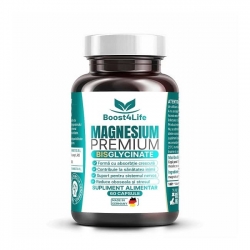 Magneziu Bisglicinat Premium, Boost4Life, 60 capsule