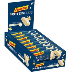 PowerBar Batoane proteice Protein Plus 30%, Vanilie si Nuca de Cocos, 15 buc x 55g