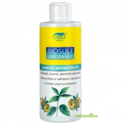 Sampon antimatreata Biosulf cu urzica si nuc, 200 ml, Ceta Sibiu