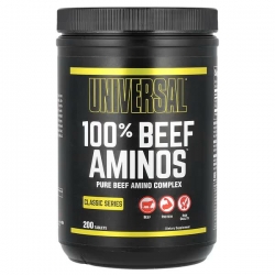 Universal Nutrition, 100% Beef Aminos, 200 Tablete