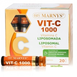 Vitamina C Lipozomala, 1000 mg, Marnys, 20 fiole