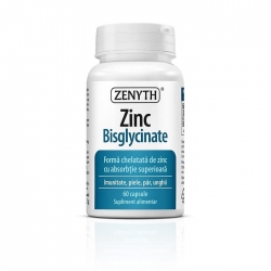 Zinc Bisglicinat, 60 capsule, Zenyth