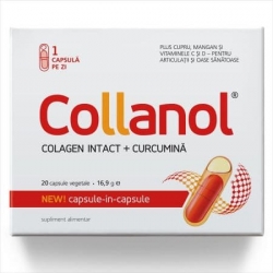 Collanol, colagen + curcuma, Vitaslim, 20 capsule