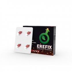 Erefix, formula 100% naturala cu efect rapid, 4 capsule