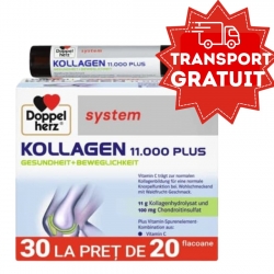 Colagen lichid Doppelherz Kollagen 11000 plus, 30 fiole (la pret de 20)
