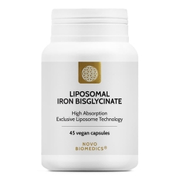 Fier Bisglicinat Lipozomal, Novo Biomedics, 45 capsule
