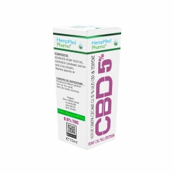 Ulei de canepa ozonat CBD 5% Hempoil Full Spectrum, 10 ml, HempMed Pharma