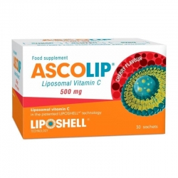 Vitamina C Lipozomala 500 mg (cirese), Ascolip, 30 plicuri