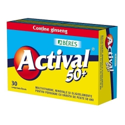 Actival 50+, 30 comprimate, Beres Pharmaceuticals