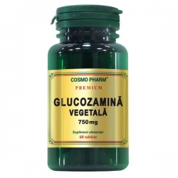 Glucozamina Vegetala 750 mg, 60 tablete Premium, Cosmopharm