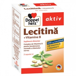 Lecitina + Vitamina B, 40 capsule, Doppelherz