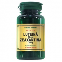 Luteina 10mg Zeaxantina 2mg, 60 capsule Premium, Cosmopharm