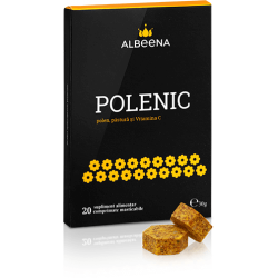 Polenic - polen, pastura si vitamina C, 20 comprimate, Albeena
