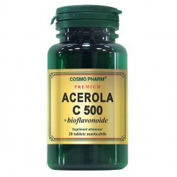Acerola C 500 mg + bioflavonoide, 20 tablete, Cosmopharm