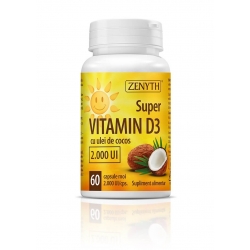 Super vitamina D3 (2.000 UI), 60 capsule, Zenyth