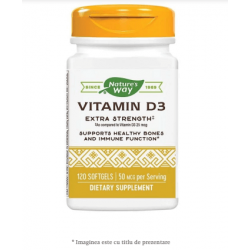 Vitamina D3 2000 UI, 120 capsule, Secom