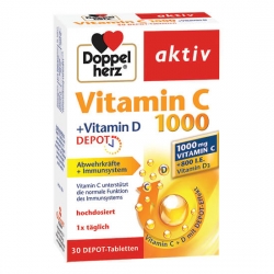 Vitamina C 1000 + Vitamina D, 30 comprimate, Doppelherz