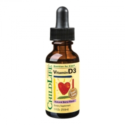 Vitamina D3 picaturi cu gust de fructe, 29.60ml, ChildLife Essentials