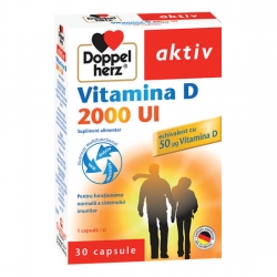 Vitamina D 2000 UI, 30 capsule, Doppelherz
