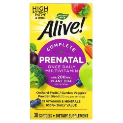 Alive Complete Prenatal, 30 capsule, Secom - Natures Way