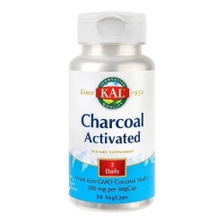 Charcoal Activated (Carbune medicinal) 280 mg Secom, 50 cps