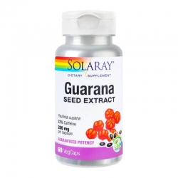Guarana 200 mg Secom, 60 cps Solaray