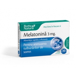 Melatonina 3 mg, 30 tablete, Rotta Natura
