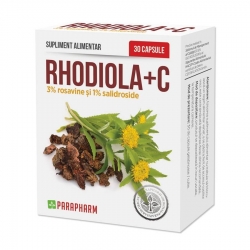 Rhodiola + C, 30 capsule, Parapharm
