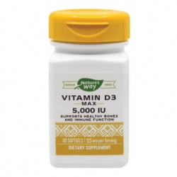 Vitamina D3 Secom 5000 UI, 60 capsule, Nature's Way