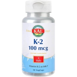 Vitamina K2 100 mcg Secom, 30 capsule, Kal